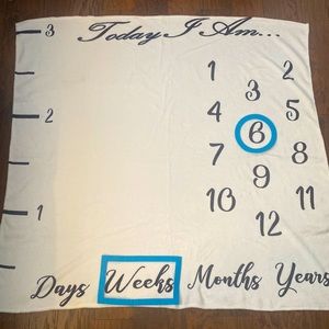 Baby age blanket